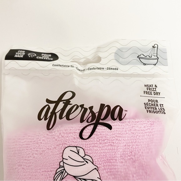 Afterspa Pink Hair Wrap Towel - Picture 3 of 5